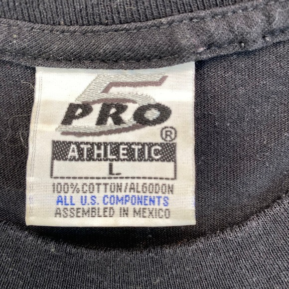 Pro Athletic T-Shirt Large Camouflage Indian Chief Logo Tee Black‎ Menswear - Picture 3 of 9